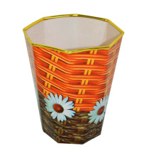 Plastic Polygon Open Top Dustbin for Home/Office/Bedroom (B06-873)